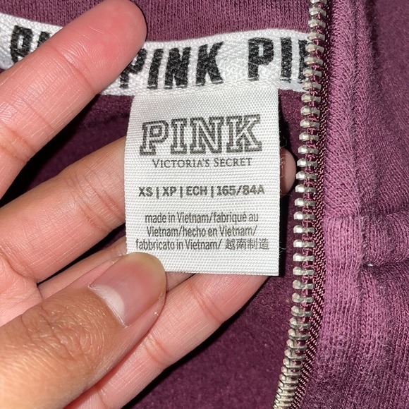 Pink Victoria Secret Lounge Quarter Zip - Picture 7 of 8